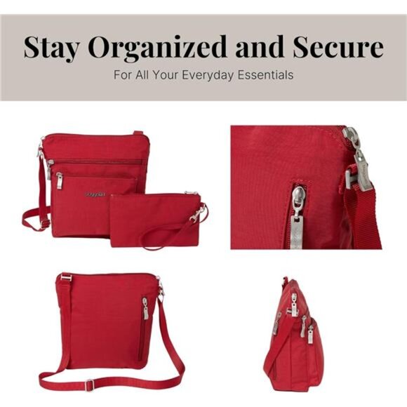 Small Crossbody Bag Women Lightweight Water Resistant Travel Purse with RFID Poc - Picture 5 of 7